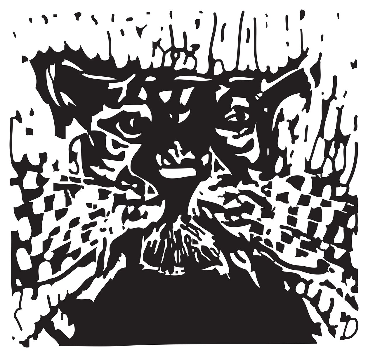 Katze mit Schnurrhaaren von Gerhardt Isringhaus
