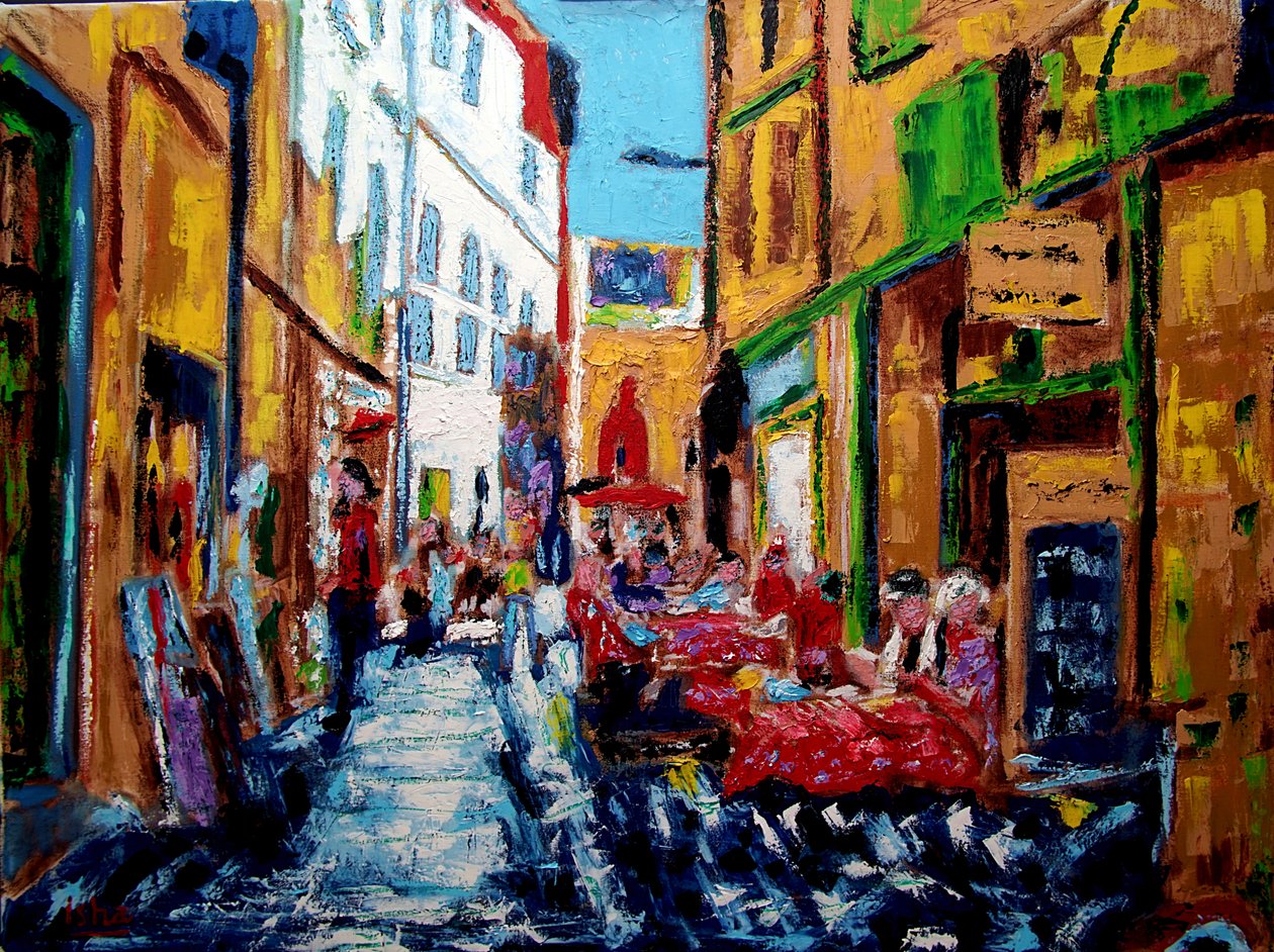 Straße in Perpignan, 2020 von Gerhardt Isringhaus