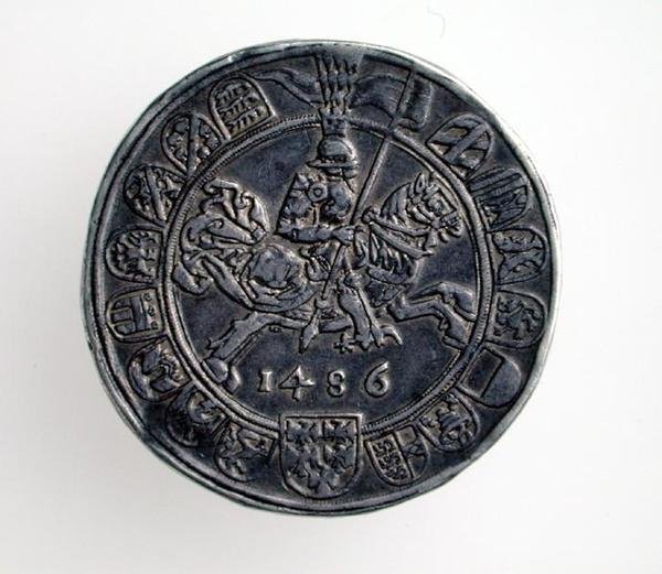 Guldiner (Taler) von Sigismund, Graf von Tirol, Hall-Münze, 1486 (Vorderseite) von German School