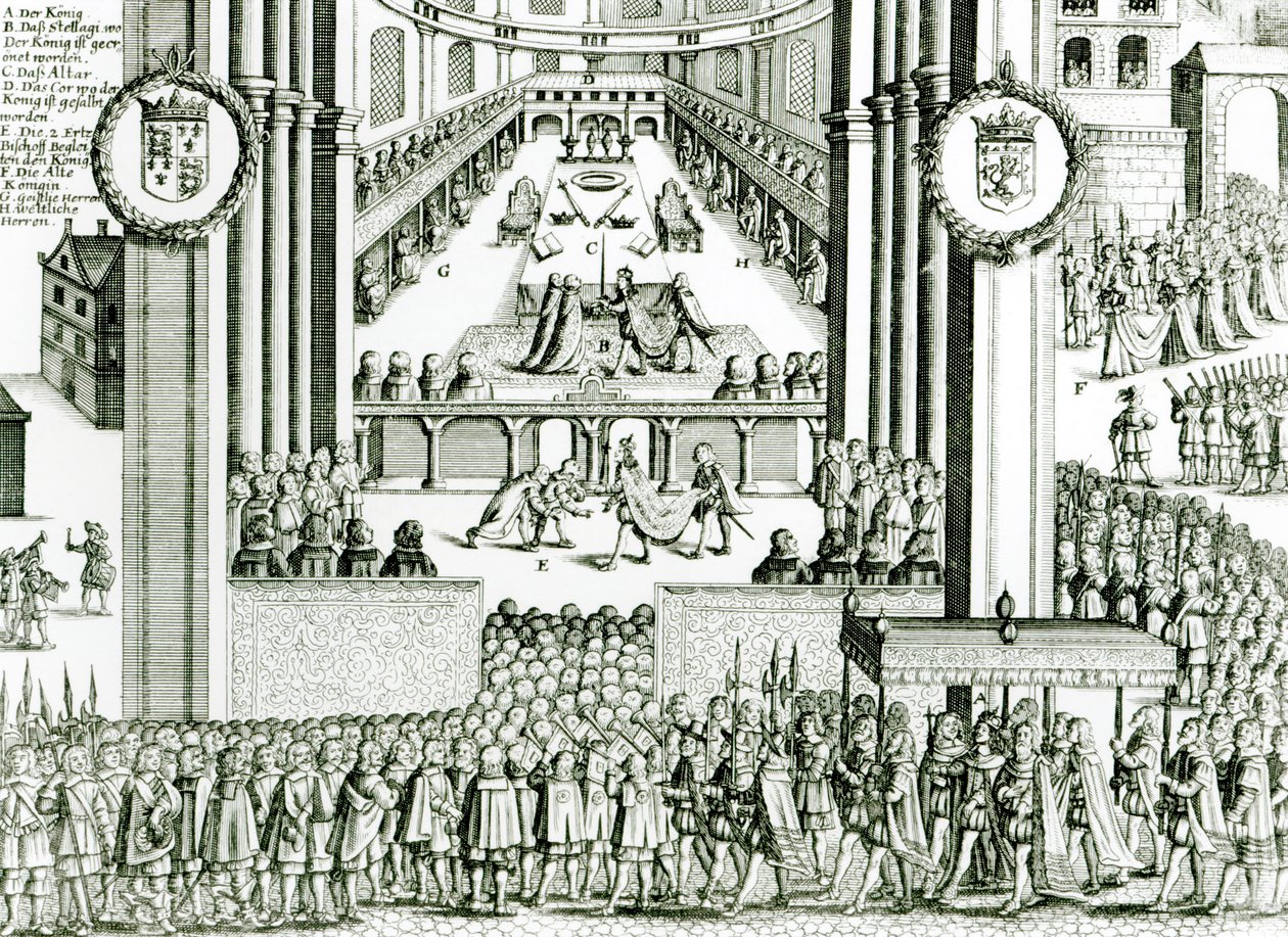 Die Krönung von Karl I. von German School