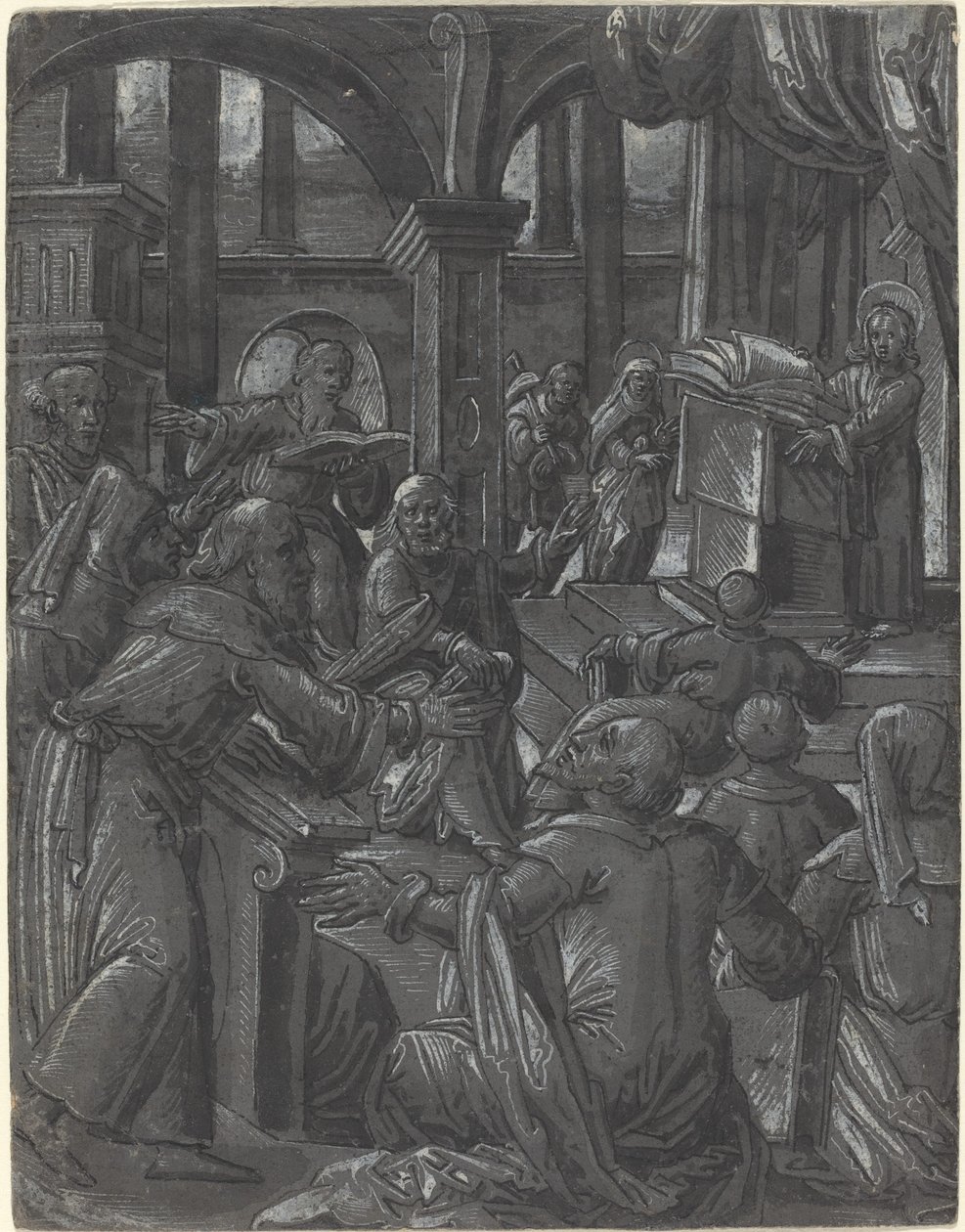 Christus im Disput mit den Doktoren von German 16th Century