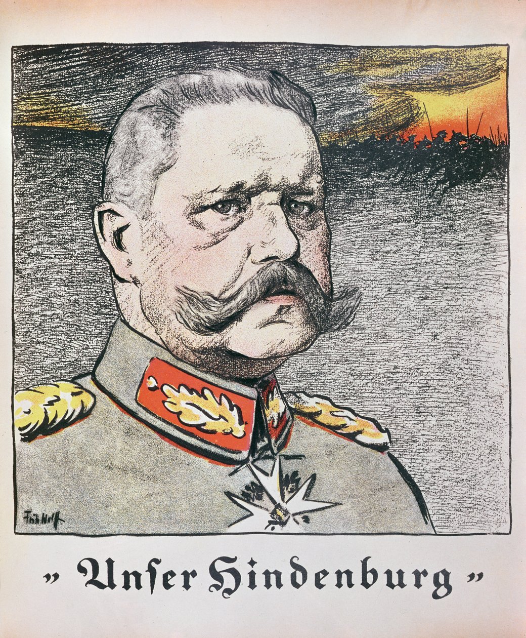 Feldmarschall Paul Von Hindenburg (1857-1934) 1914 von German School