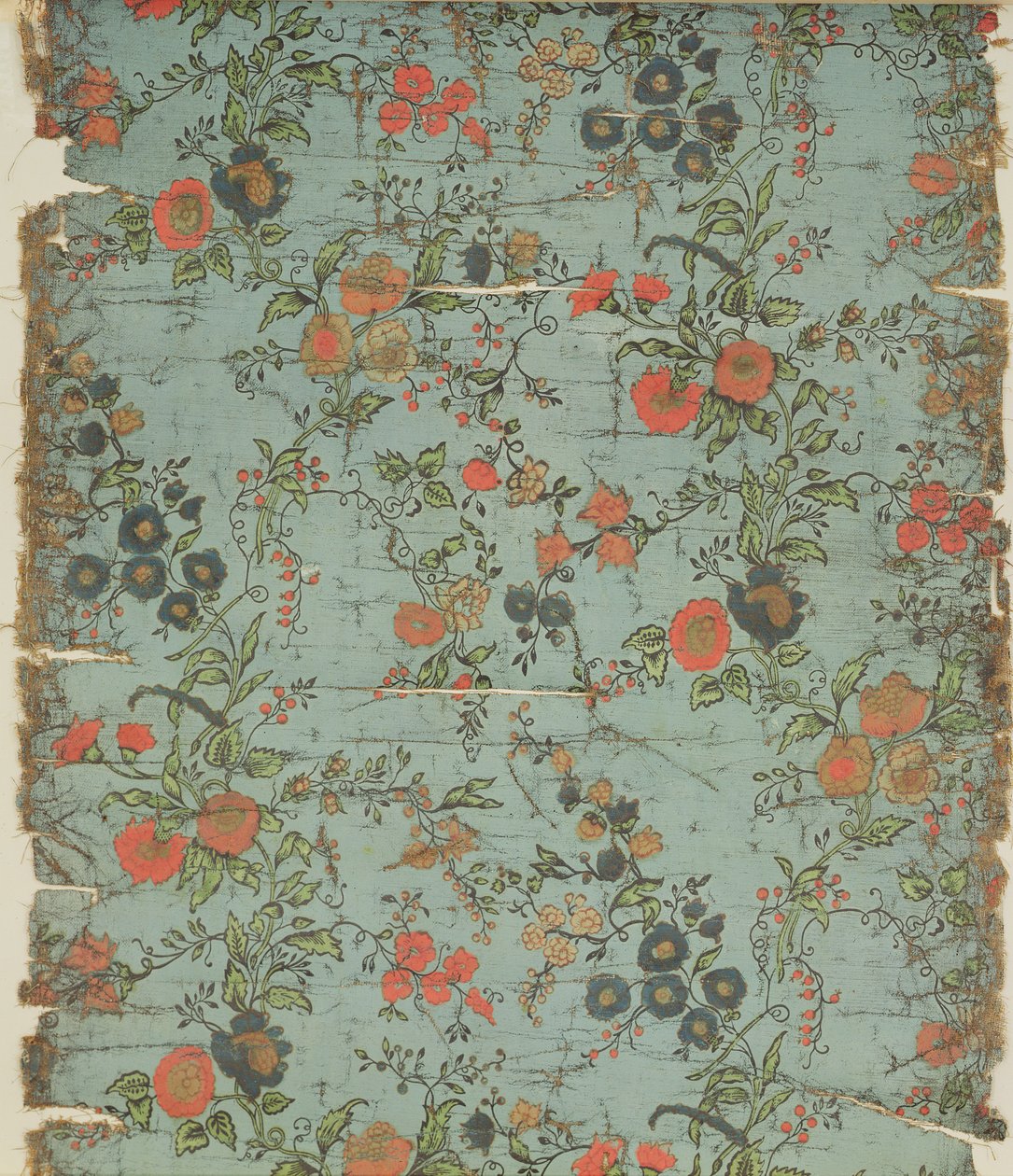 Florale Tapete (Öltuch) von German School