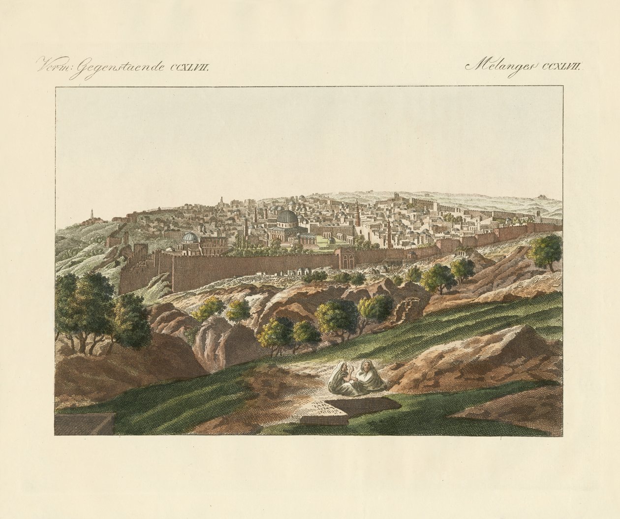 Ansicht von Jerusalem von German School