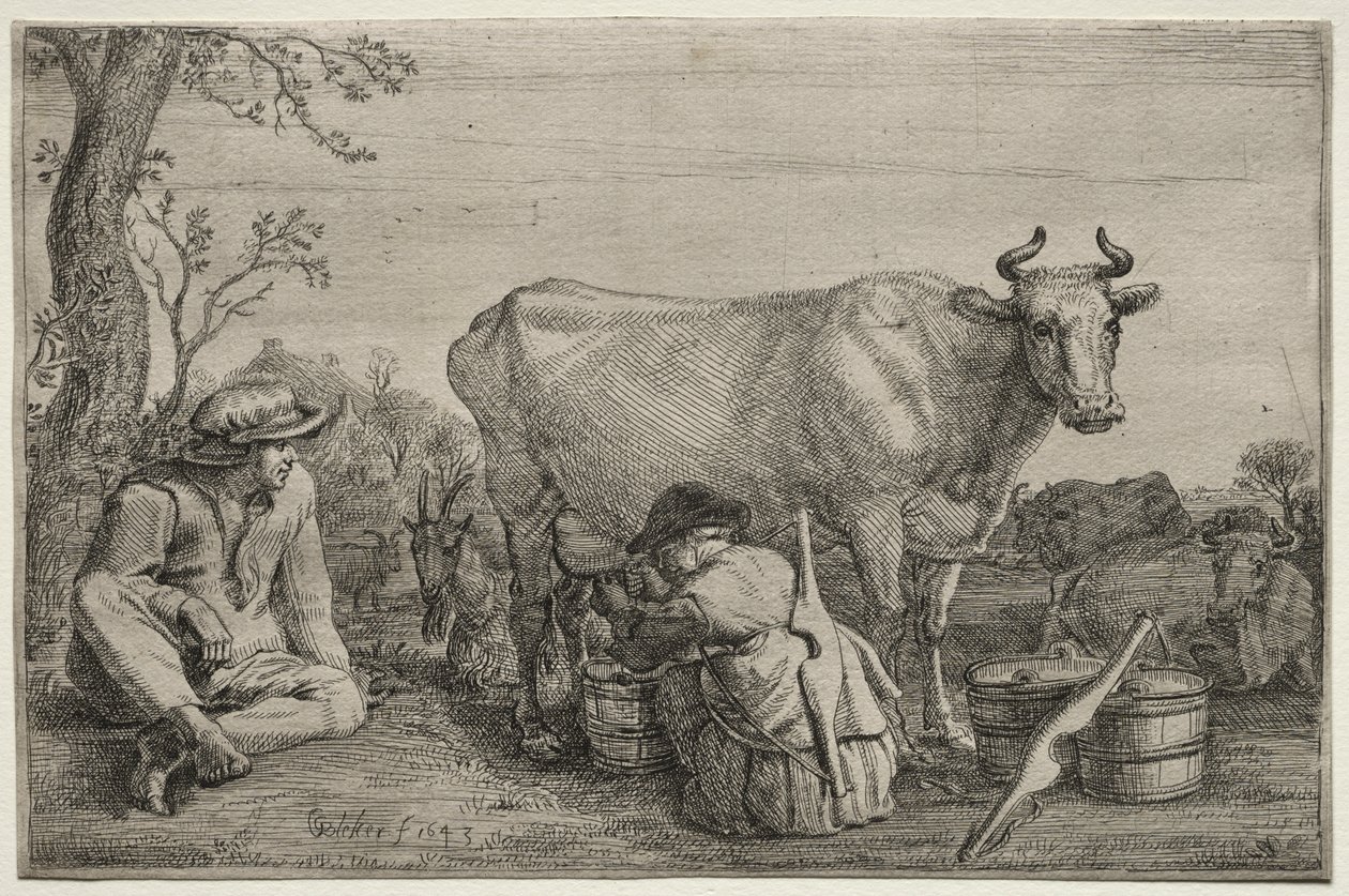 Die Milchmagd von Gerrit Claesz. Bleker