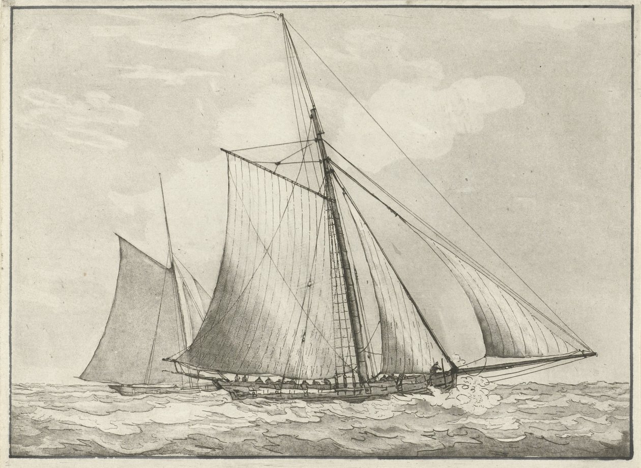 Zwei Kutter von Gerrit Groenewegen