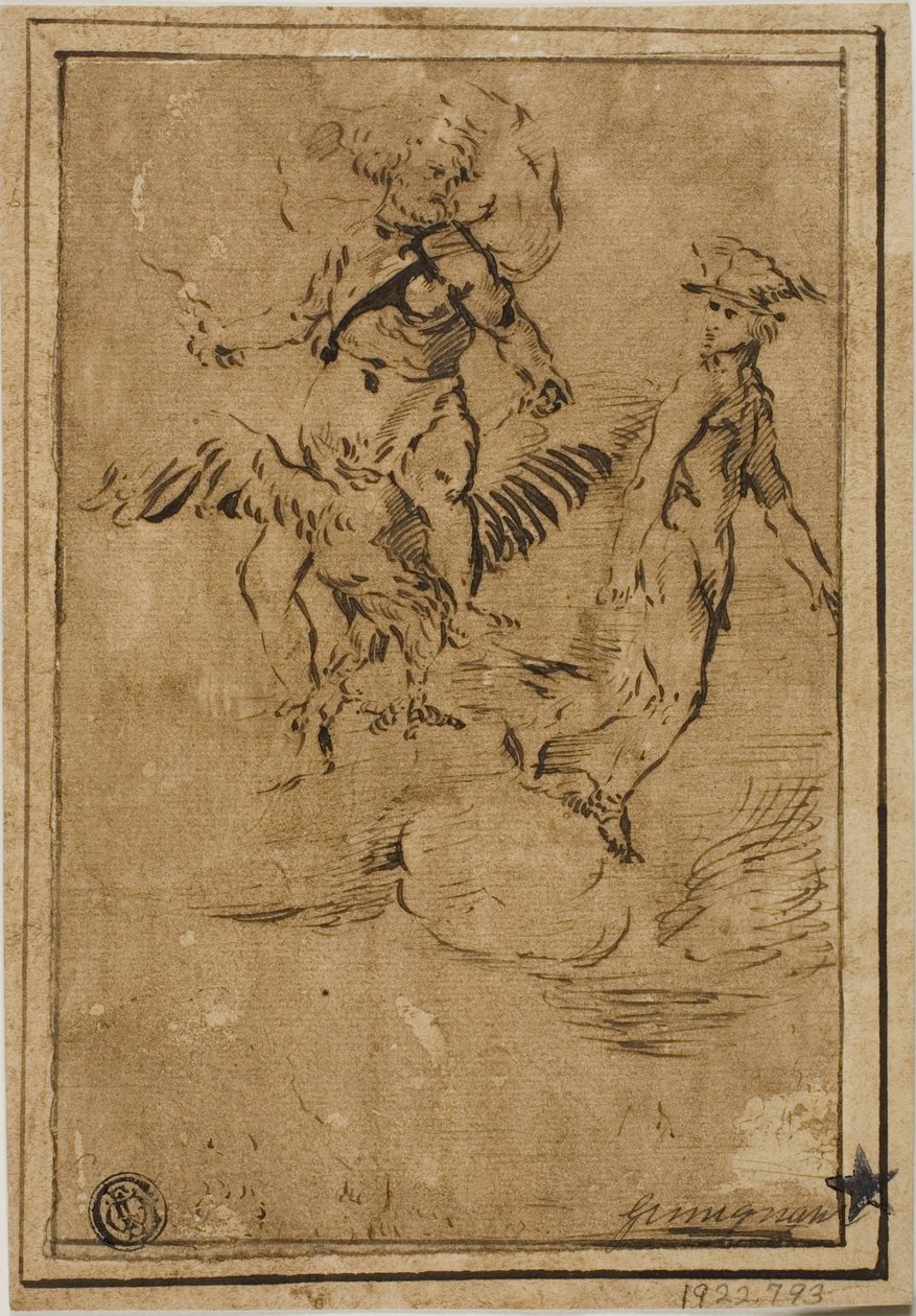 Jupiter und Merkur in den Wolken von Giacinto Gimignani