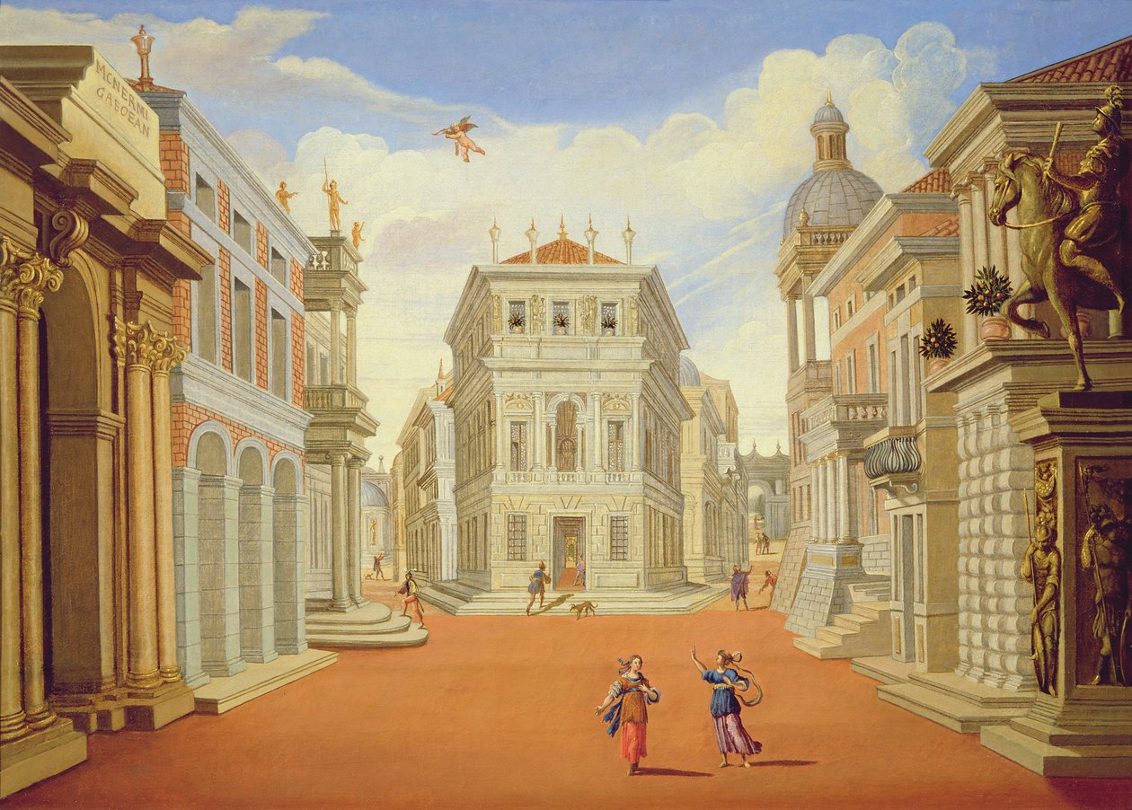 Akt II, Szenen I und VIII von Giacomo Torelli