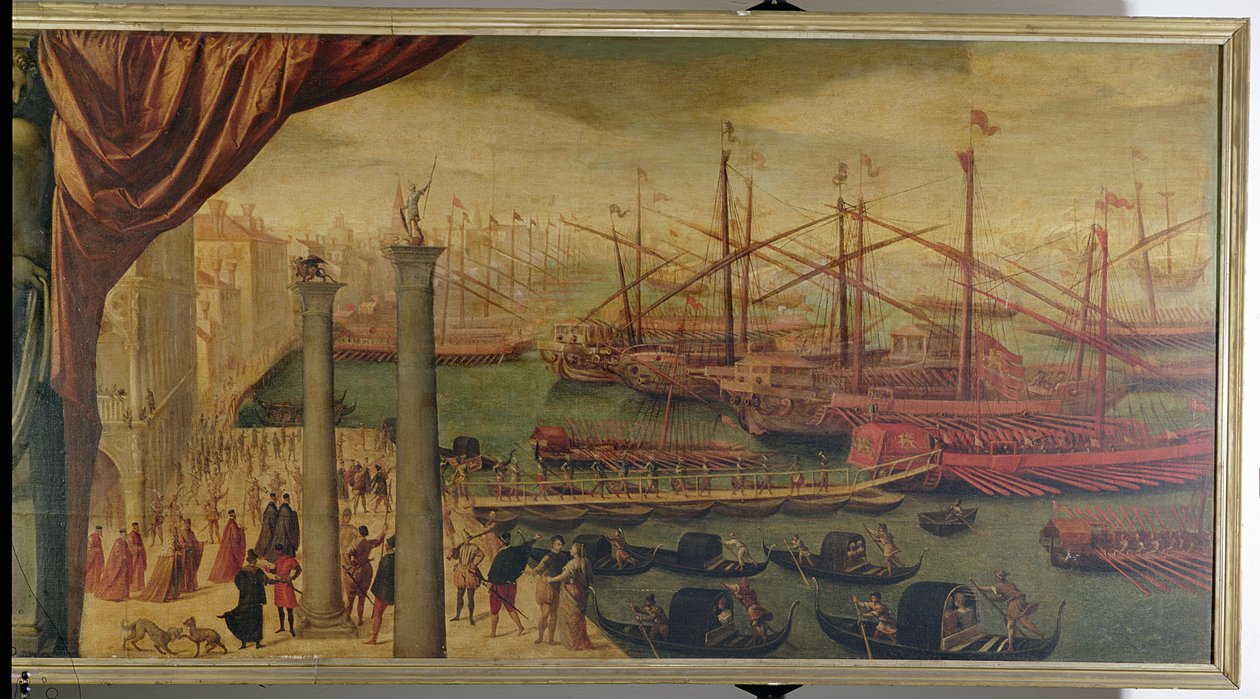 Rekrutierung venezianischer Truppen auf dem Molo, ca. 1562 von Giovanni Battista Moroni