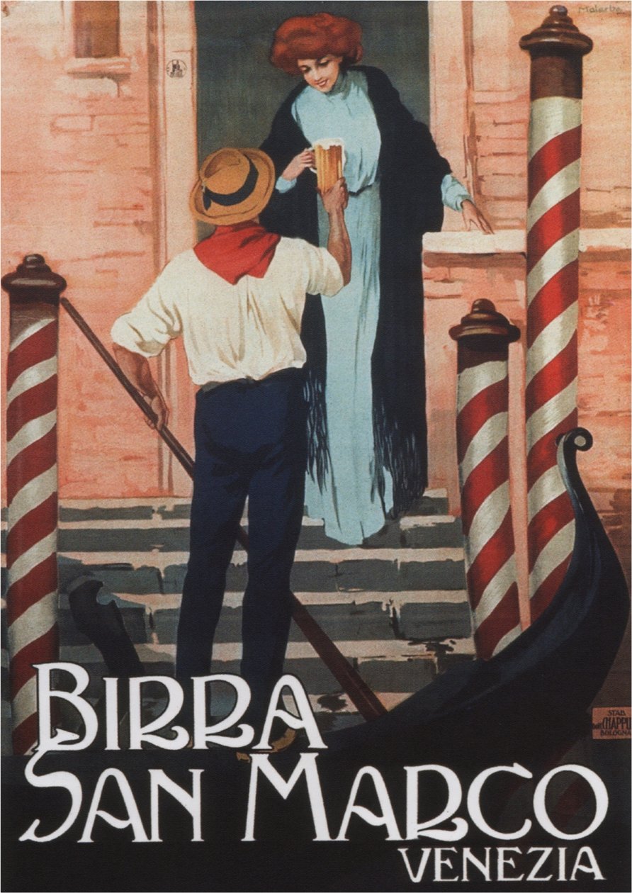 Bier San Marco, um 1909 von Gian Emilio Malerba