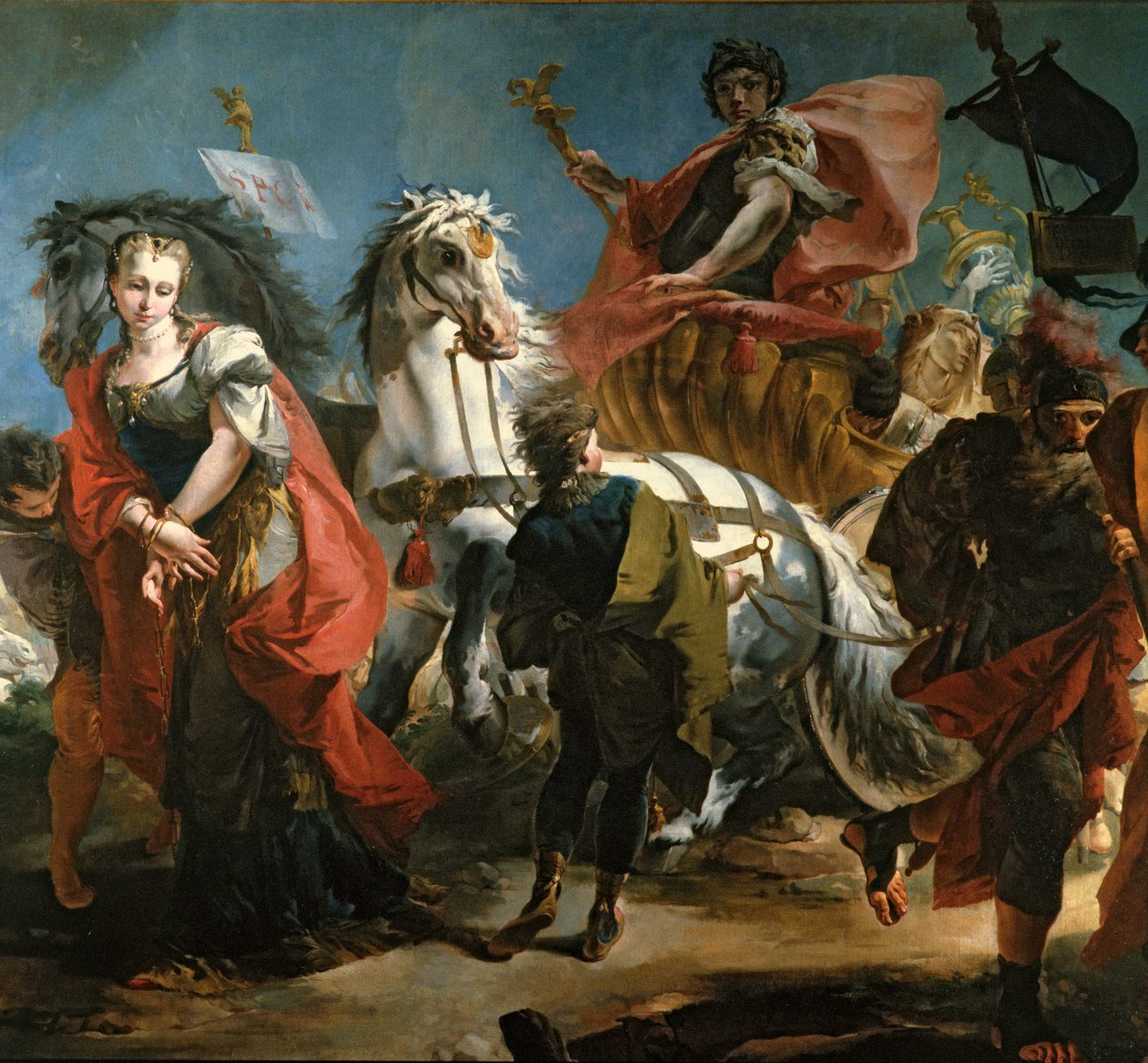 Der Triumph des Marcus Aurelius (AD 121-180) von Giovanni Domenico Tiepolo