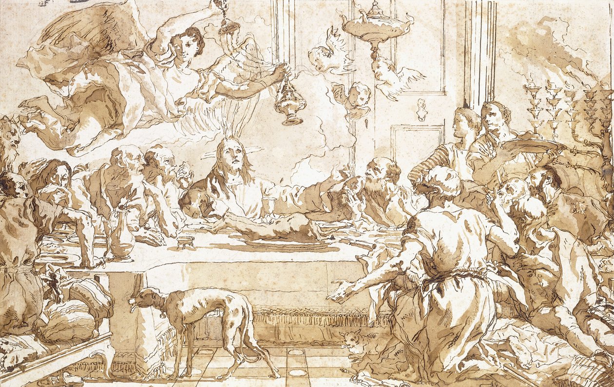 Das letzte Abendmahl von Giovanni Domenico Tiepolo