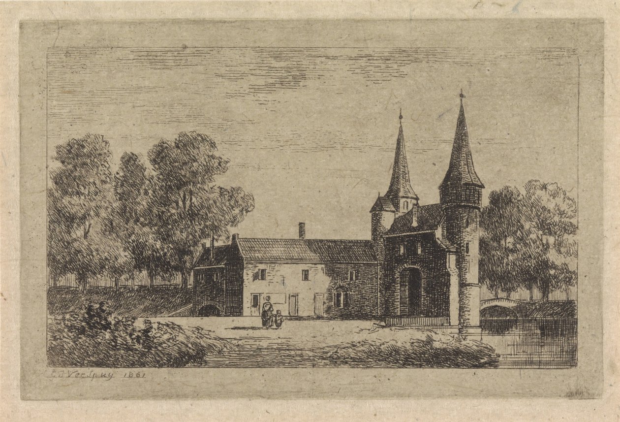 Osttor in Delft von Gijsbertus Johannes Verspuy