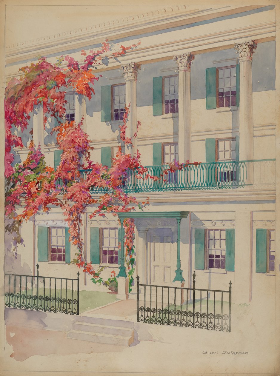 Kolonnade, ca. 1936 von Gilbert Sackerman