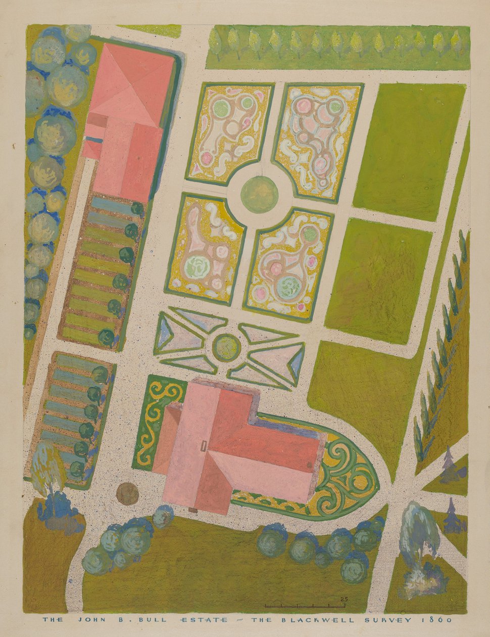 John B. Bull Garten, ca. 1938 von Gilbert Sackerman