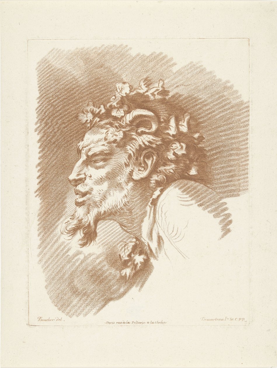 Kopf eines Satyrs von Gilles Demarteau