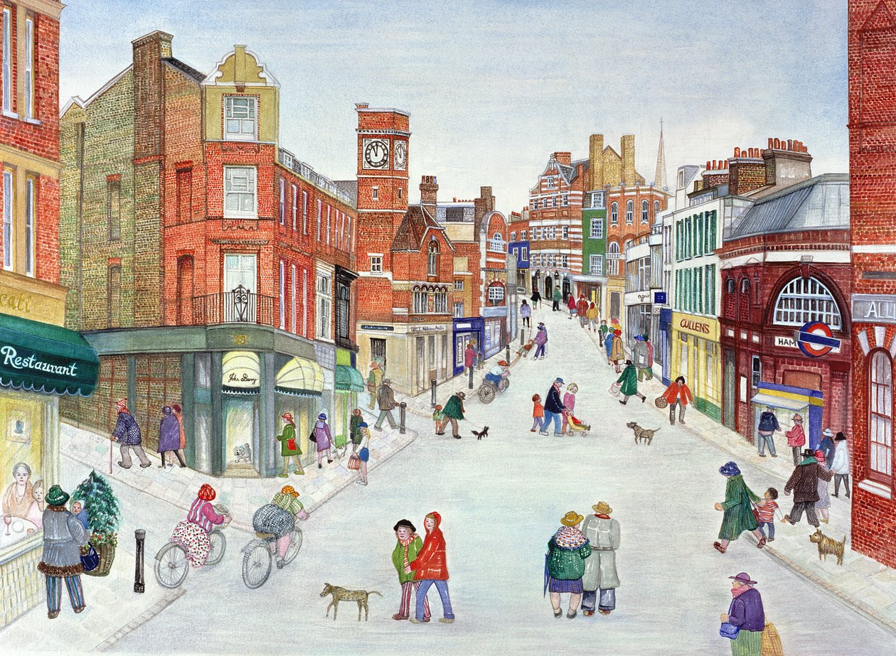 Heath Street, Hampstead von Gillian Lawson