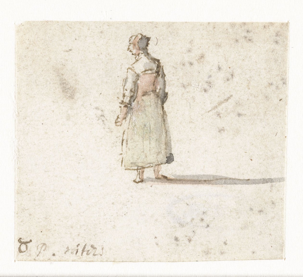 Stehende Frau von hinten gesehen von Gillis Neyts