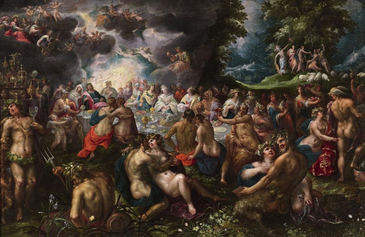 Die Hochzeit von Peleus und Thetis von Gillis van Valckenborch
