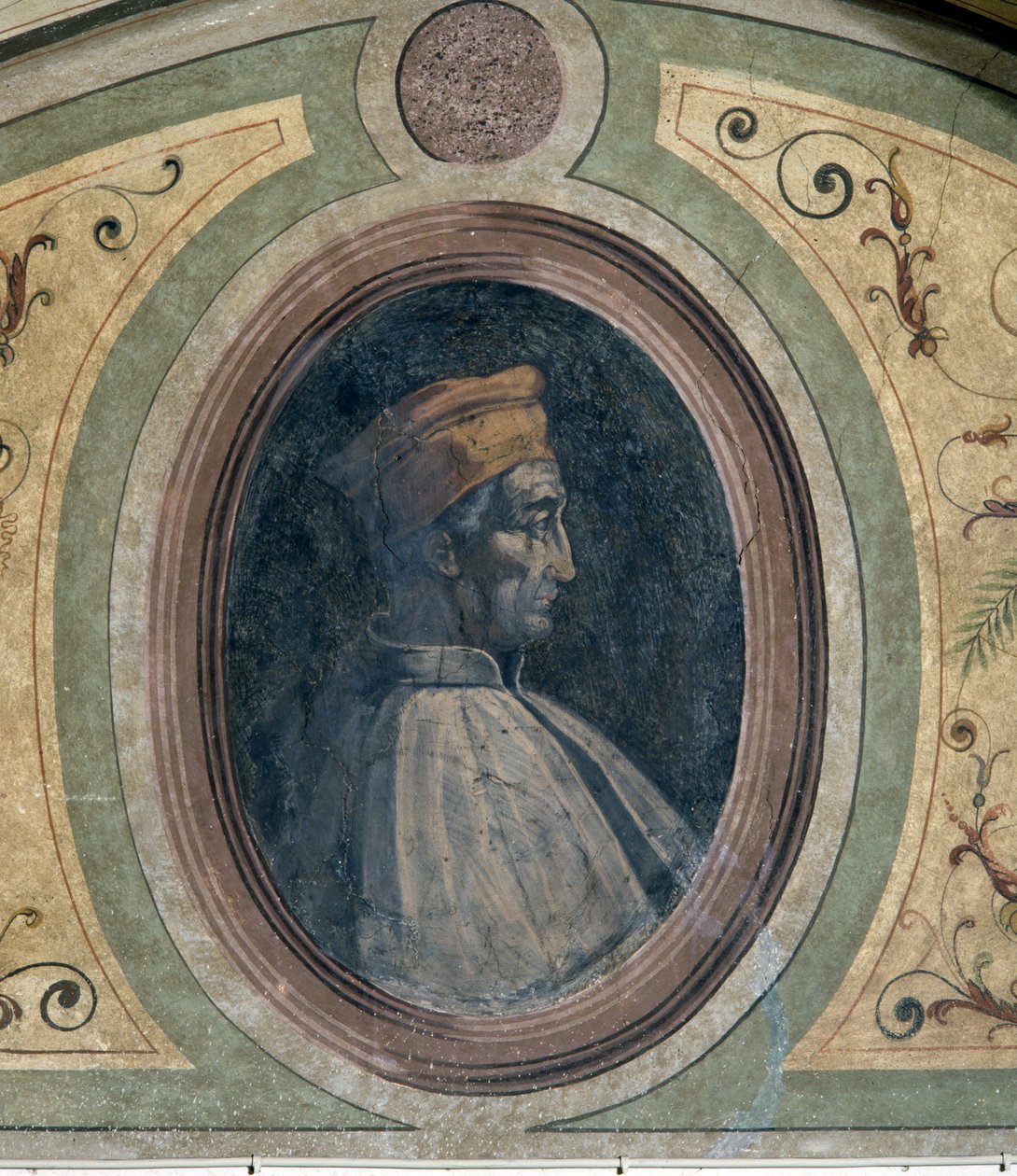 Porträt eines Mannes, Camera della Fama, 1548 von Giorgio Vasari