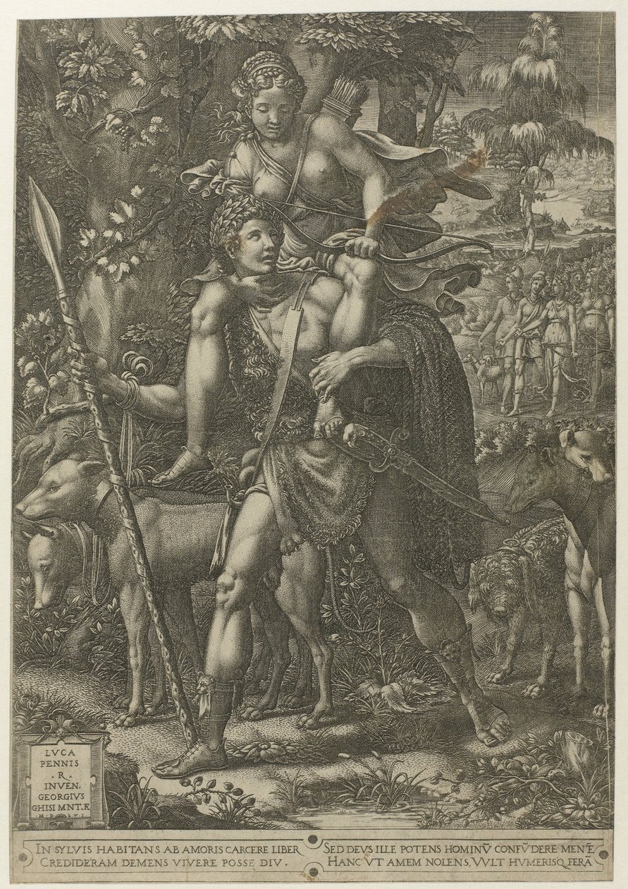 Allegorie auf die Jagd von Giorgio Ghisi