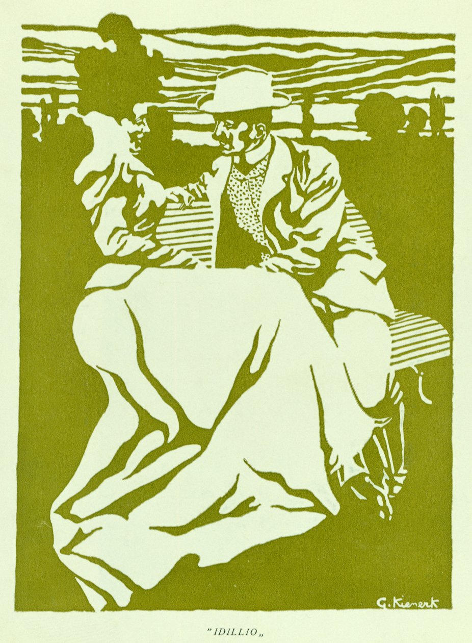 Idylle, veröffentlicht in Novissima von Giorgio Kienerk