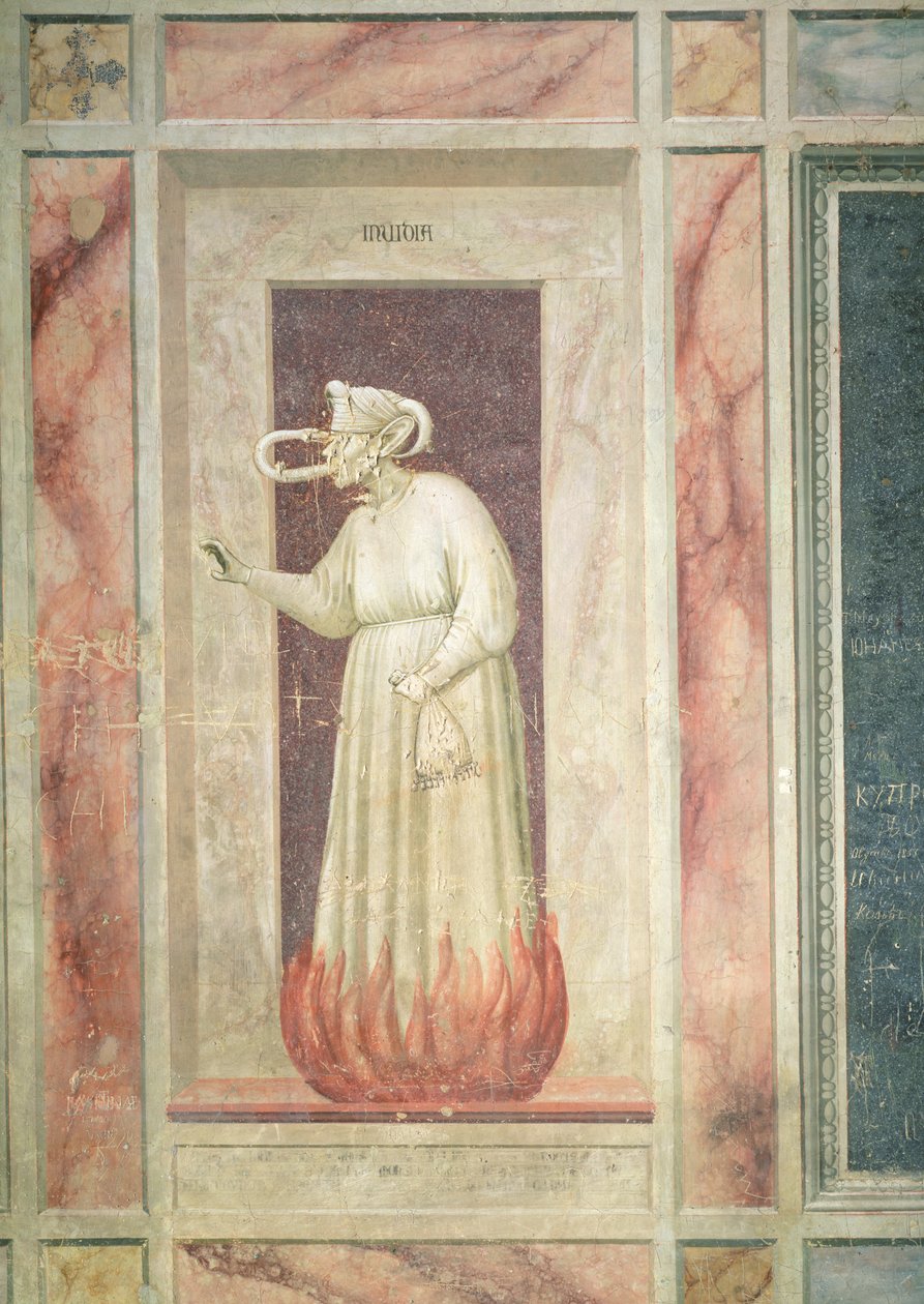 Neid, ca. 1305 von Giotto di Bondone
