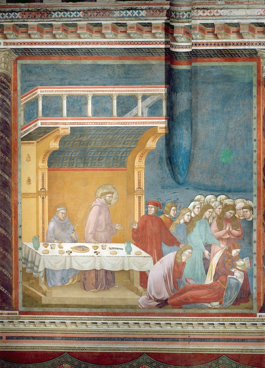 Der Tod des Ritters von Celano, 1297-1300 von Giotto di Bondone