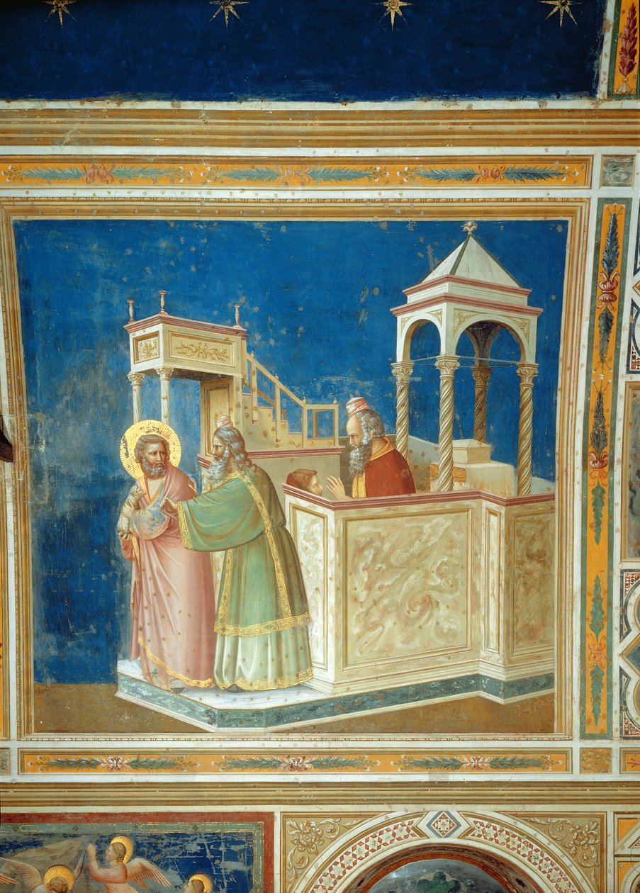 Die Vertreibung Joachims aus dem Tempel, ca. 1305 von Giotto di Bondone