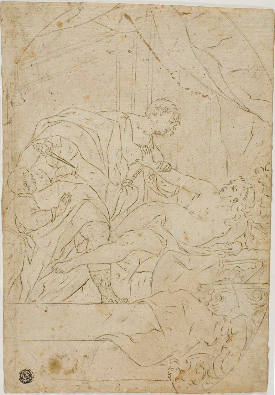 Vergewaltigung der Lucretia von Giovan Gioseffo dal Sole