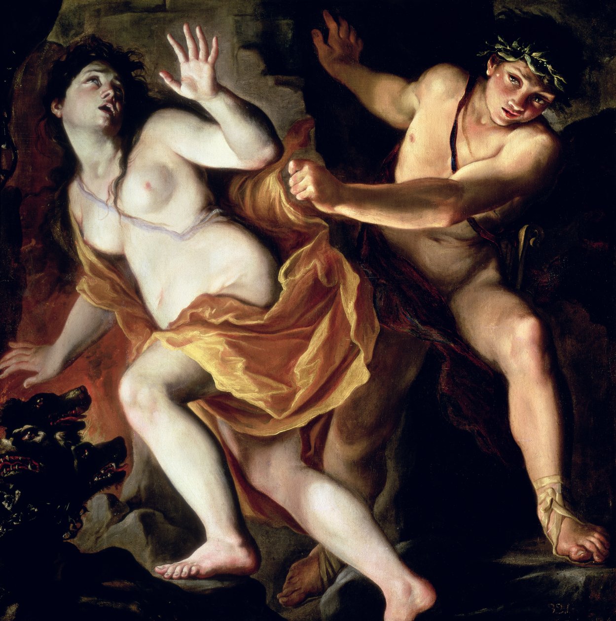Orpheus und Eurydike, 1695-1705 von Giovanni Antonio Burrini or Burino