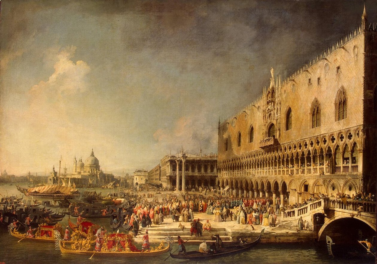 Der Empfang des französischen Botschafters (Eremitage) von Giovanni Antonio Canal