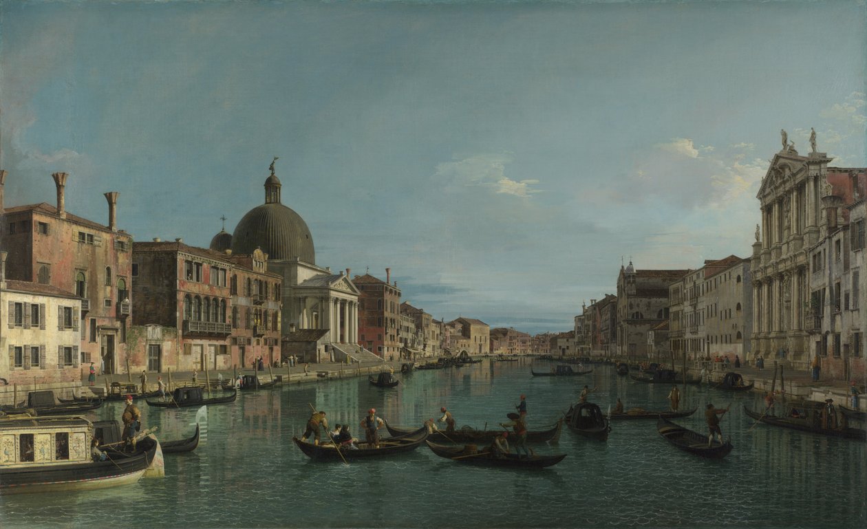 Venedig - Der Canal Grande mit S. Simeone Piccolo von Giovanni Antonio Canal