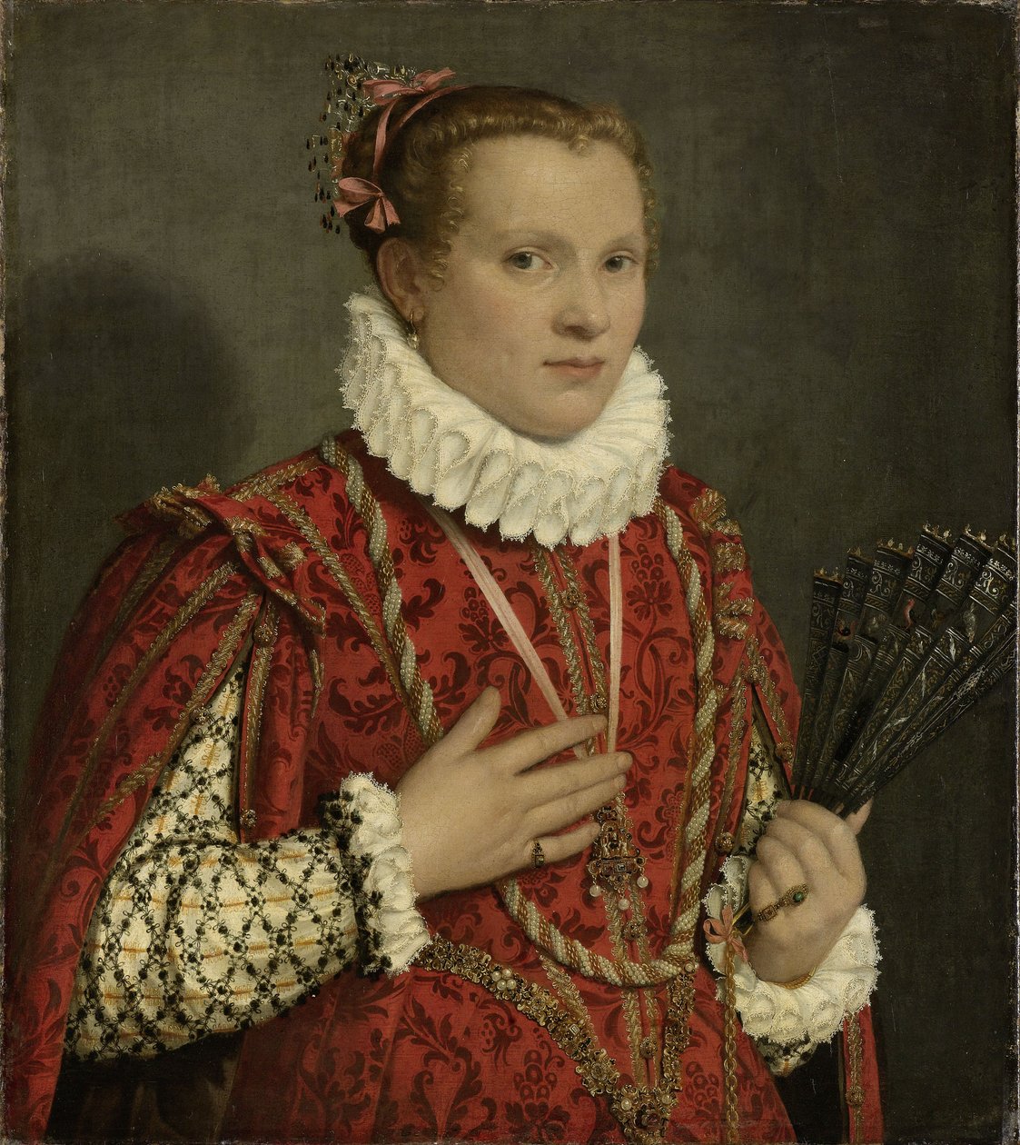 Porträt einer jungen Frau, 1560-78 von Giovanni Battista Moroni