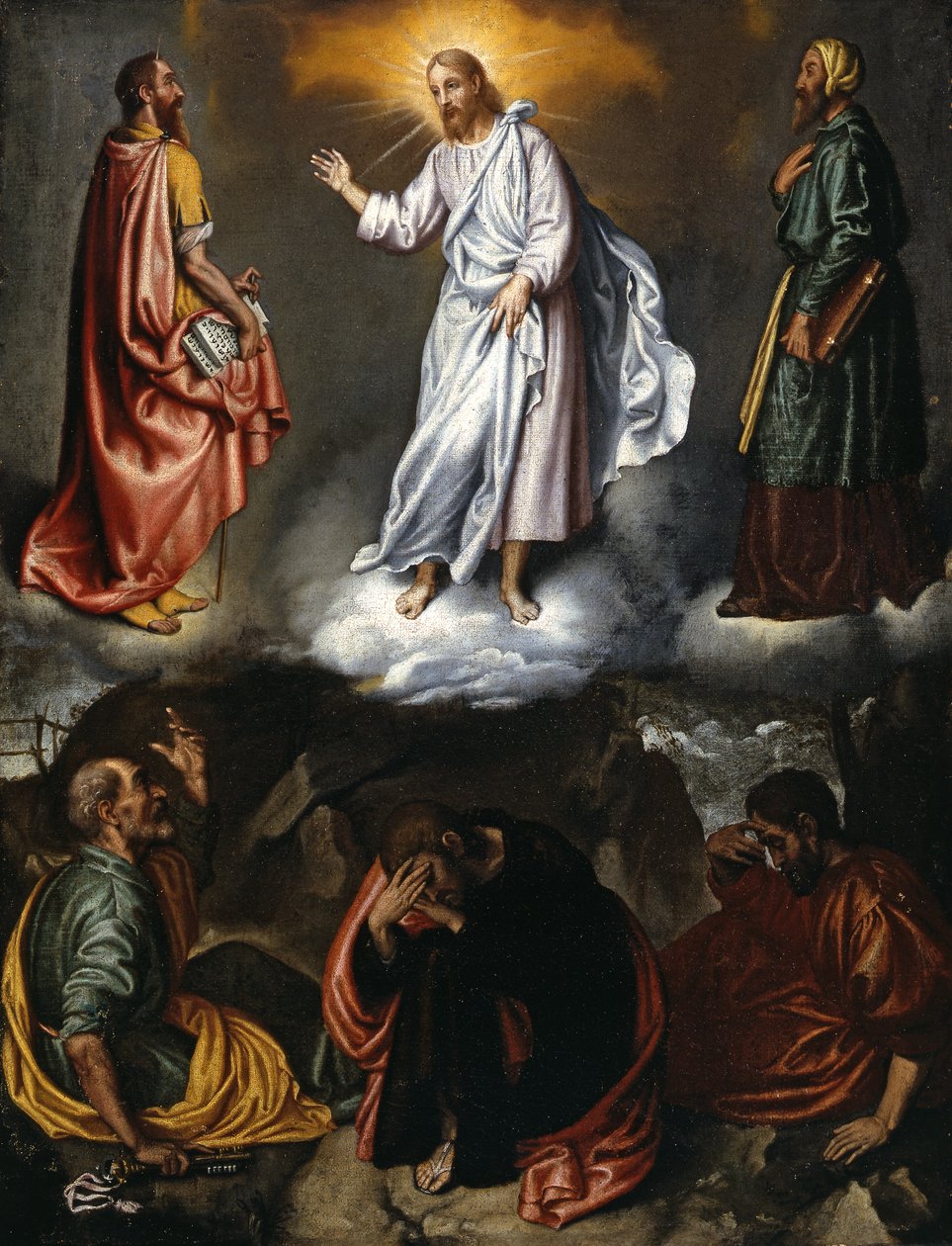 Die Verklärung Christi von Giovanni Battista Moroni