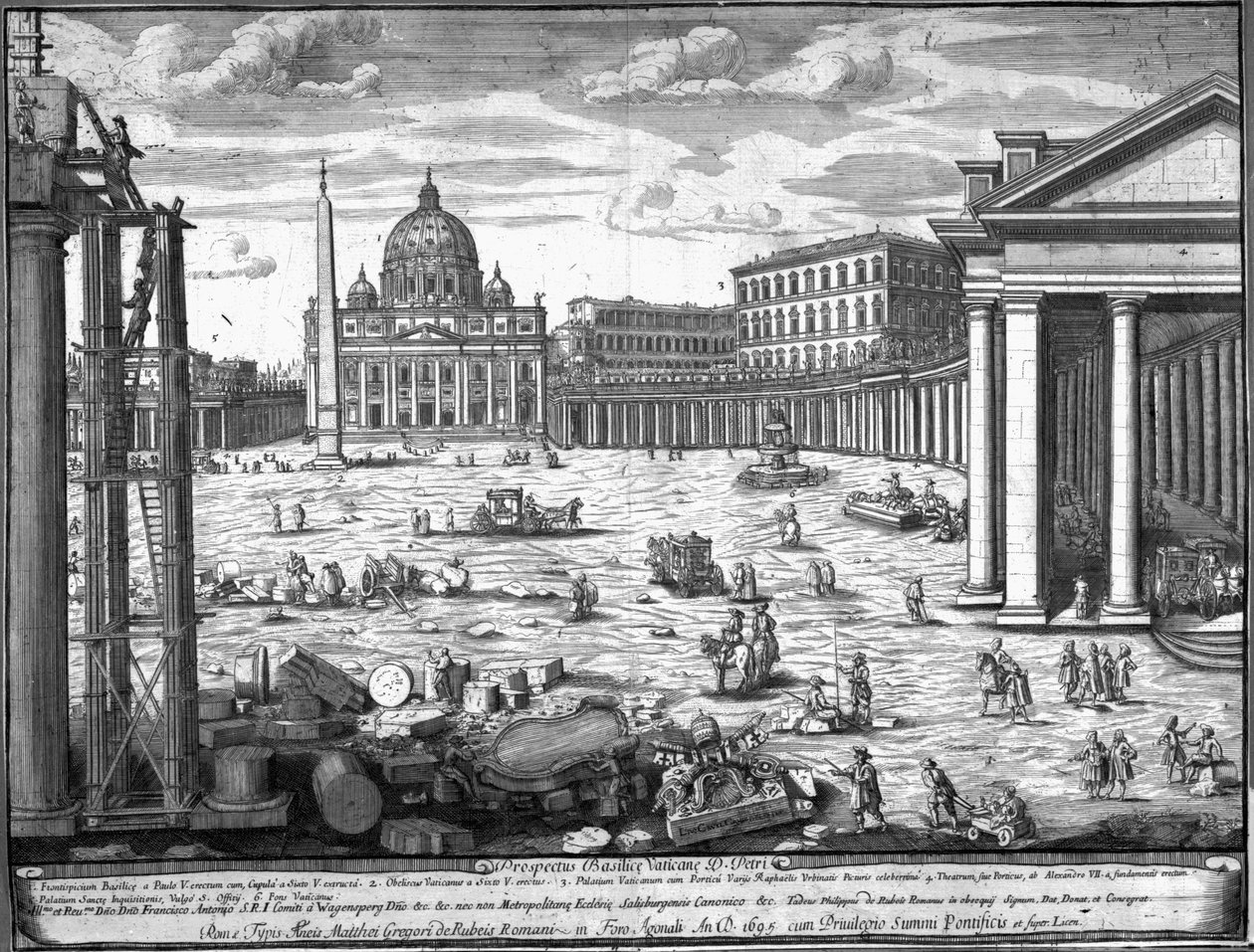 Ansicht von St. Peter, Rom von Giovanni Battista Piranesi