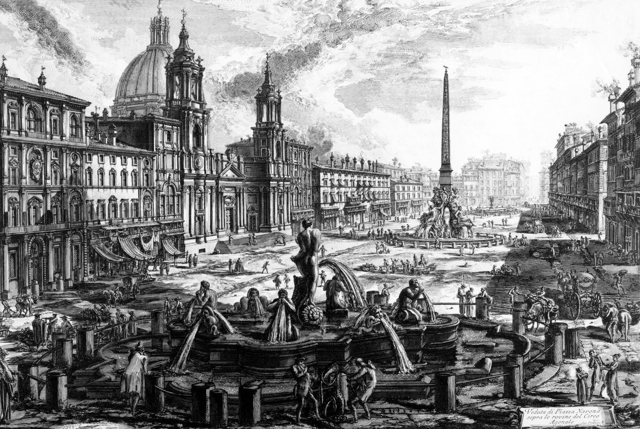 Ansicht der Piazza Navona, aus der Serie 