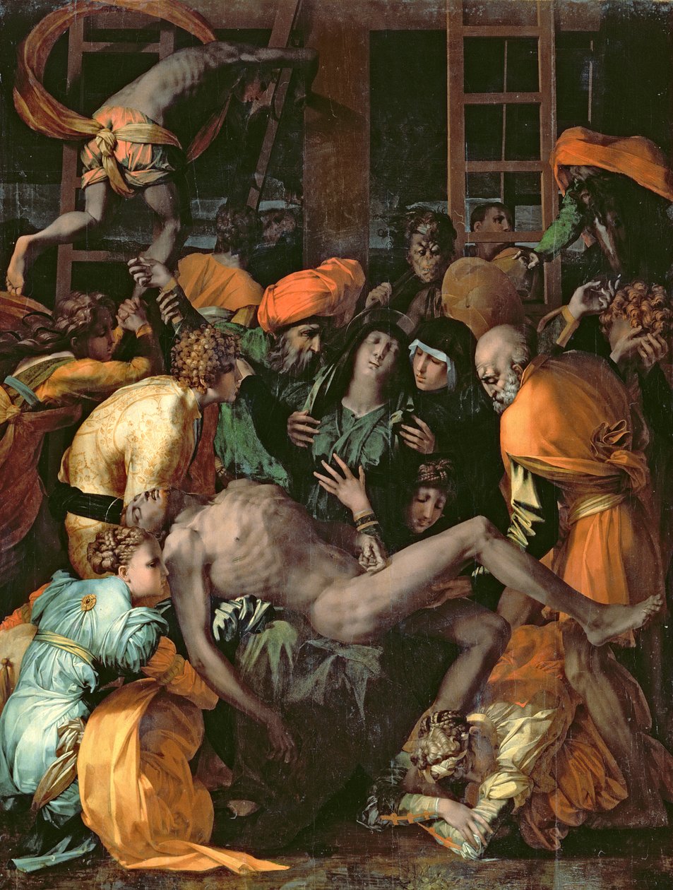 Die Kreuzabnahme, 1529 von Giovanni Battista Rosso Fiorentino