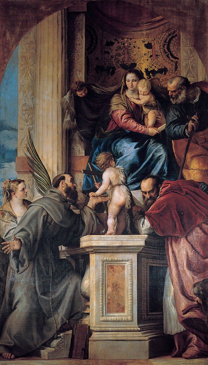 Madonna mit dem Kind und den Heiligen von Giovanni Battista Bonacina