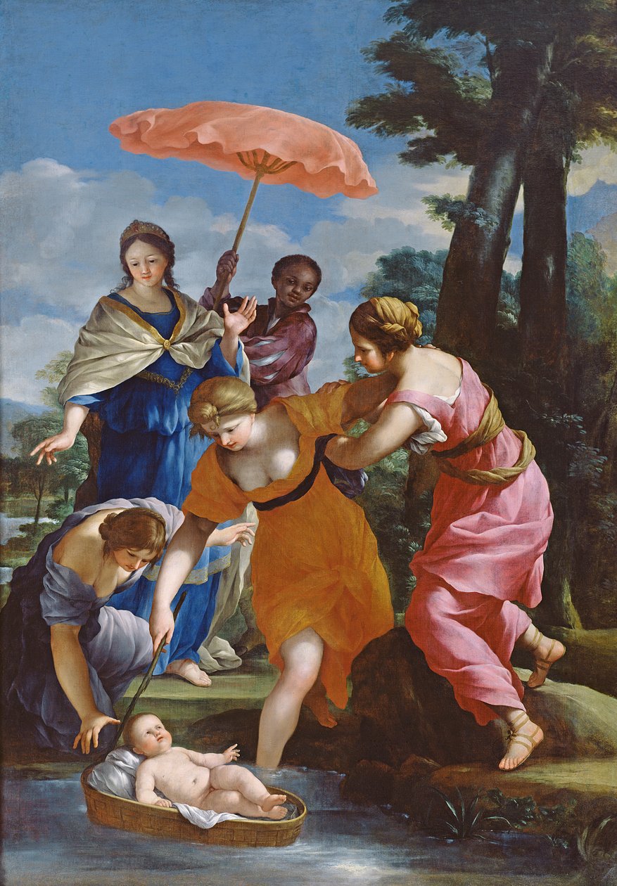 Moses aus dem Wasser gerettet, um 1655-57 von Giovanni Francesco Romanelli