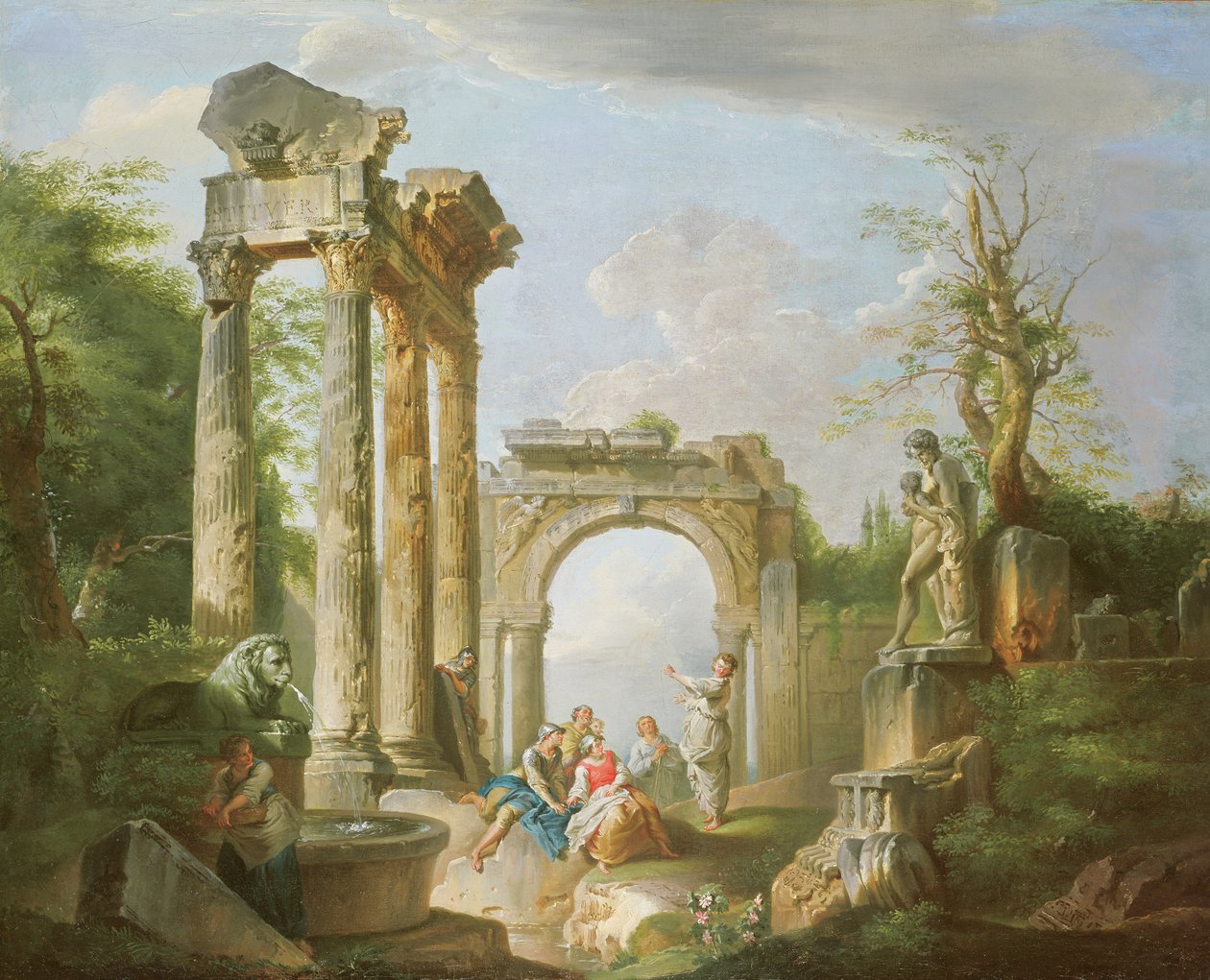 Arkadische Szene, 18. Jahrhundert von Giovanni Paolo Pannini