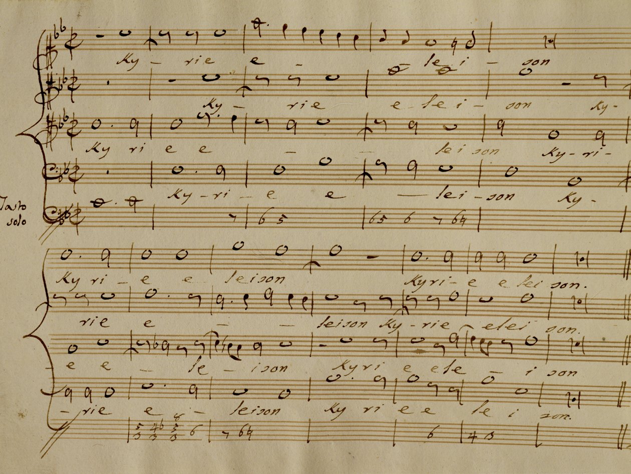 Partitur des Kyrie Eleison aus der 