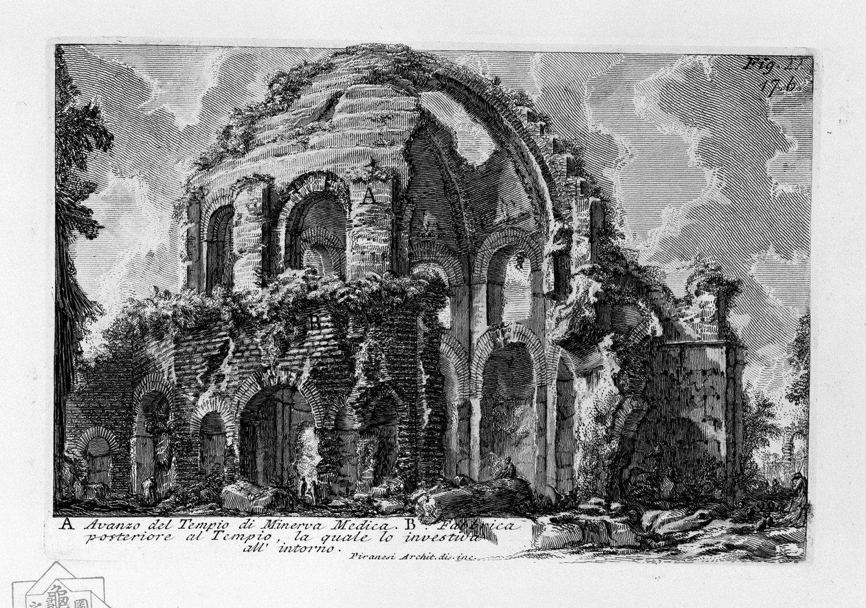 Tempel der Minerva Medica von Giovanni Battista Piranesi