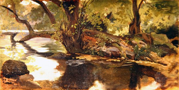 Lago di Nemi von Giovanni Costa