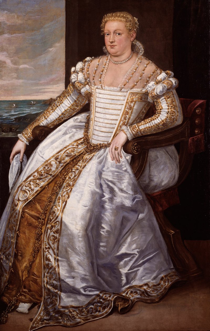 Porträt einer Dame von Giovanni Antonio Fasolo