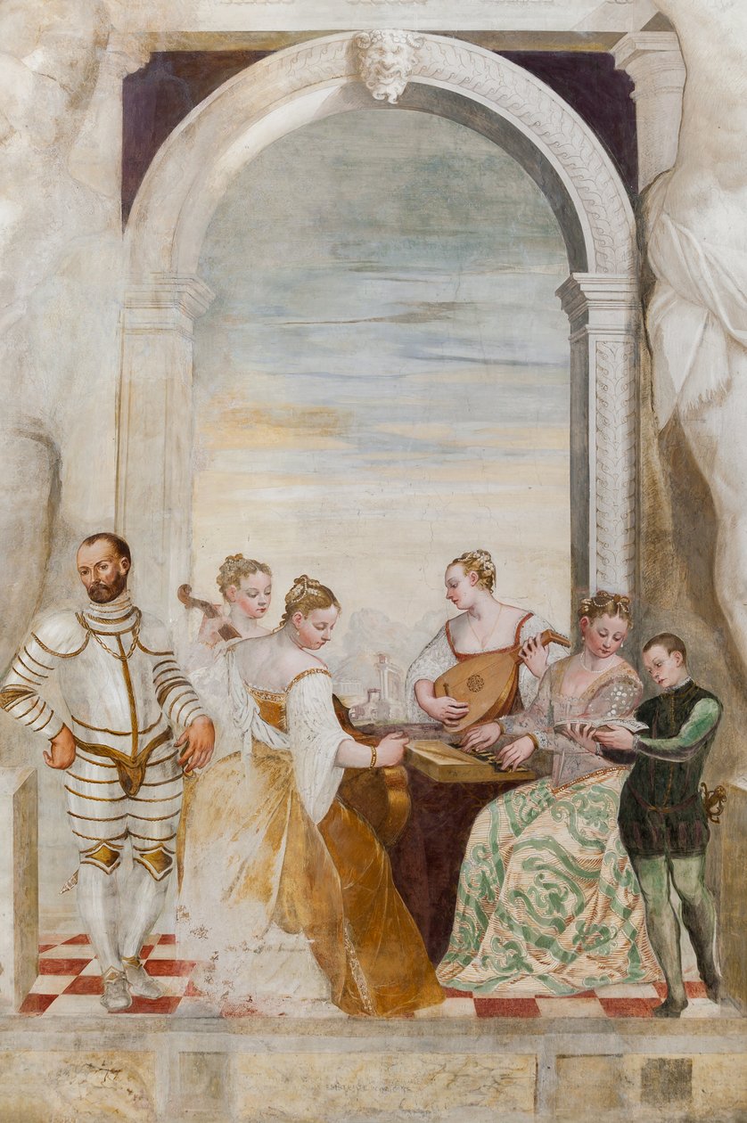 Das Konzert, Haupthalle, um 1570 von Giovanni Antonio Fasolo