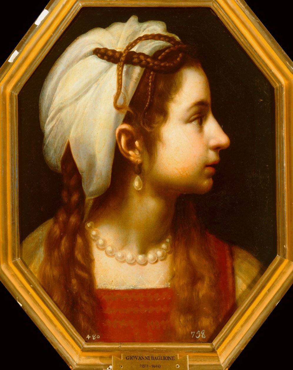 Porträt eines Mädchens. 10032898 von Giovanni Baglione