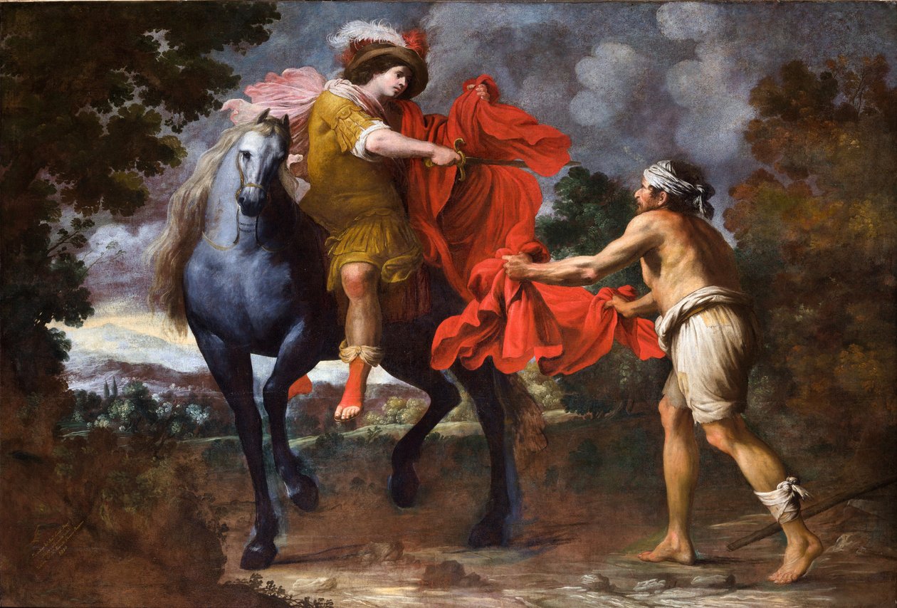Sankt Martin und der Bettler von Giovanni Battista Carlone