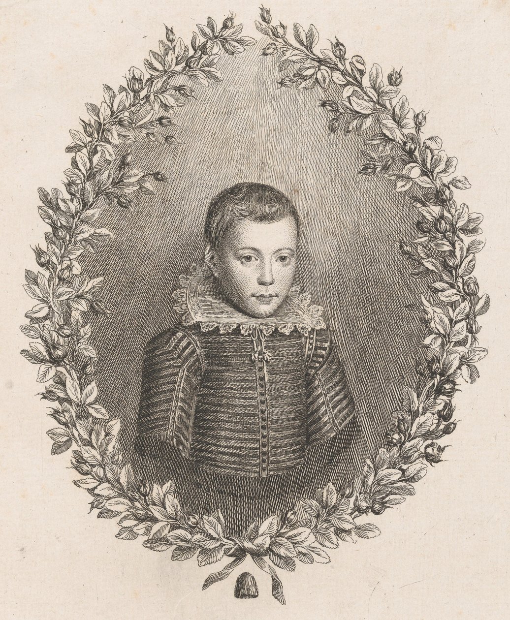 John Milton als Junge, 1760 von Giovanni Battista Cipriani