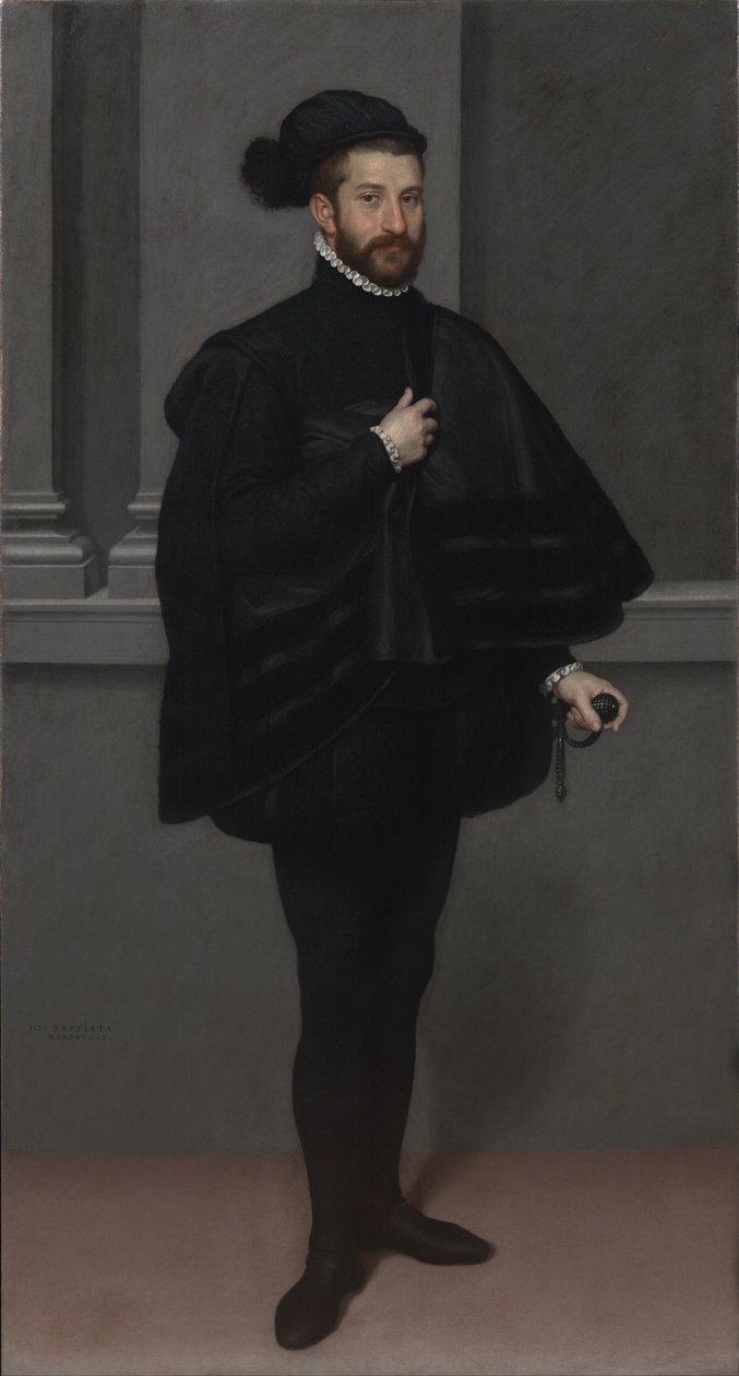 Der Ritter in Schwarz von Giovanni Battista Moroni